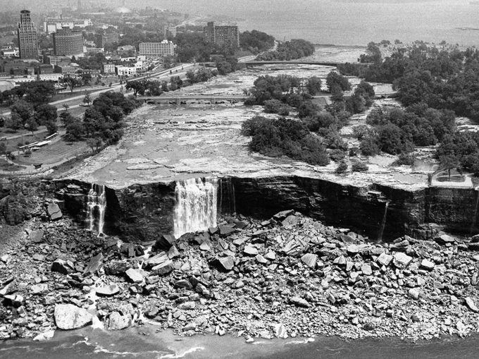 when Niagara Falls ran dry
